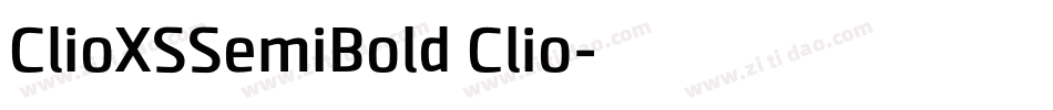 ClioXSSemiBold Clio字体转换